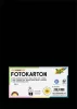 FOLIA Dekorkarton, 2 oldalas, A4, 300 g, 50 lap, FOLIA, fekete