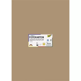   FOLIA Dekorkarton, 2 oldalas, 50x70 cm, 300 g, 10 lap, FOLIA, őzbarna