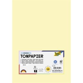   FOLIA Színes papír, A4, 130 g, 100 lap, FOLIA, szalmasárga