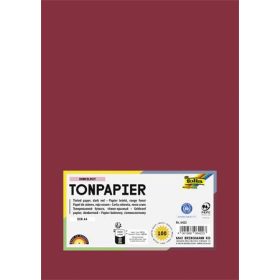   FOLIA Színes papír, A4, 130 g, 100 lap, FOLIA, sötétvörös