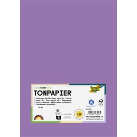   FOLIA Színes papír, A4, 130 g, 100 lap, FOLIA, sötét orgonalila