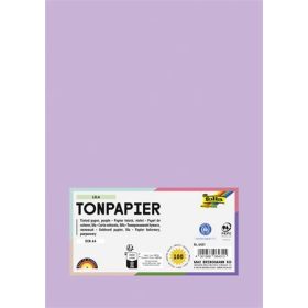   FOLIA Színes papír, A4, 130 g, 100 lap, FOLIA, halvány orgonalila