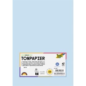 FOLIA Színes papír, A4, 130 g, 100 lap, FOLIA, jégkék