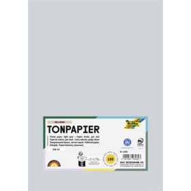   FOLIA Színes papír, A4, 130 g, 100 lap, FOLIA, világosszürke