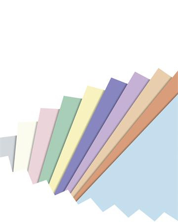 FOLIA Színes papír, A4, 130 g, 10x10 lap, FOLIA, „Pastel”, vegyes színek