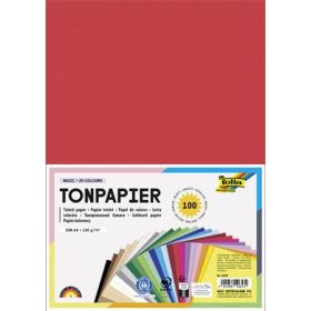   FOLIA Színes papír, A4, 130 g, 25x4 lap, FOLIA, vegyes színek