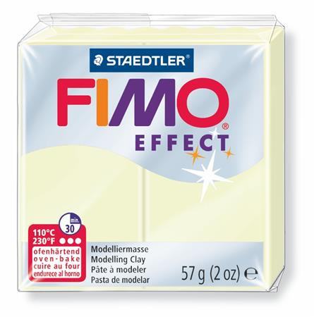 FIMO Gyurma, 57 g, égethető, FIMO "Effect", sötétben világító