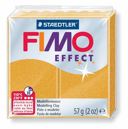 FIMO Gyurma, 57 g, égethető, FIMO "Effect", metál arany