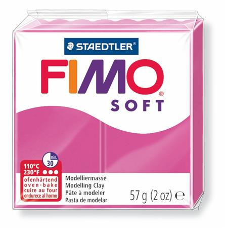 FIMO Gyurma, 57 g, égethető, FIMO "Soft", málna