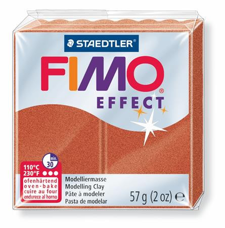 FIMO Gyurma, 57 g, égethető, FIMO "Effect", metál vörösréz