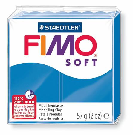 FIMO Gyurma, 57 g, égethető, FIMO "Soft", óceán kék