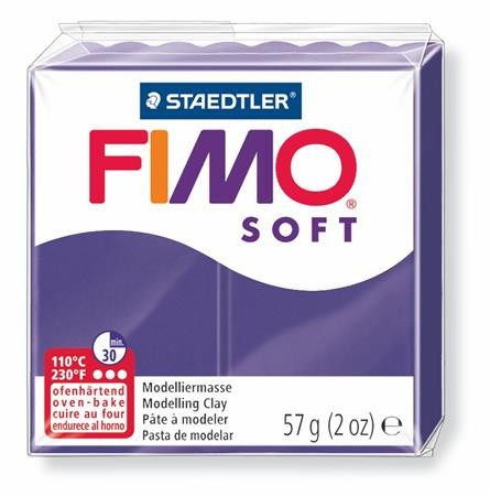 FIMO Gyurma, 57 g, égethető, FIMO "Soft", szilva