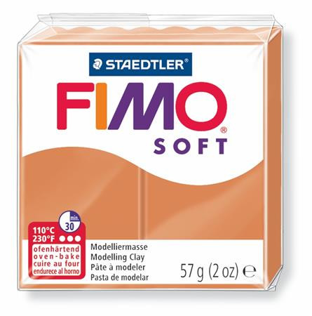 FIMO Gyurma, 57 g, égethető, FIMO "Soft", konyak