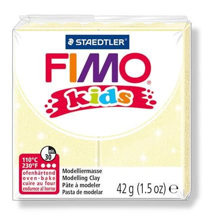 FIMO Gyurma, 42 g, égethető, FIMO "Kids", gyöngyház sárga