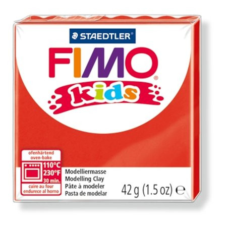 FIMO Gyurma, 42 g, égethető, FIMO "Kids", piros