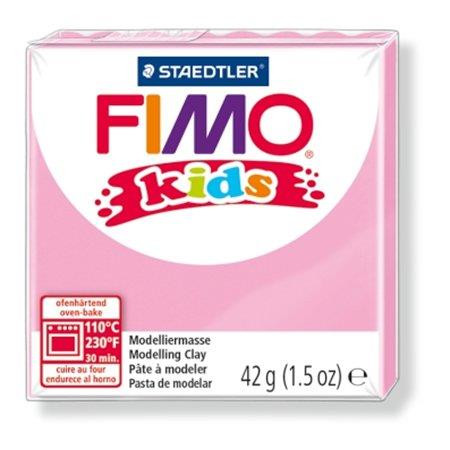 FIMO Gyurma, 42 g, égethető, FIMO "Kids", világos rózsaszín