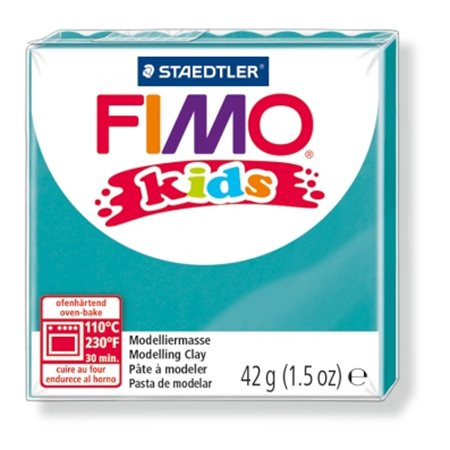 FIMO Gyurma, 42 g, égethető, FIMO "Kids", türkiz