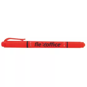   FLEXOFFICE Szövegkiemelő, 1,0/4,0 mm, kétvégű, FLEXOFFICE "HL01", narancs