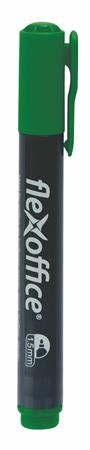 FLEXOFFICE Alkoholos marker, 1,5 mm, kúpos, FLEXOFFICE "PM03", zöld