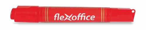 FLEXOFFICE Alkoholos marker, 0,8/6,0 mm, kúpos/vágott, kétvégű, FLEXOFFICE "PM04", piros