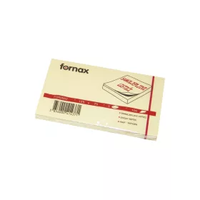 Jegyzettömb öntapadó, 75x125mm, 100lap, Fornax, sárga