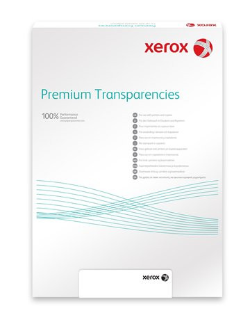 XEROX Fólia, írásvetítőhöz, A4, fekete-fehér lézernyomtatóba, fénymásolóba, XEROX
