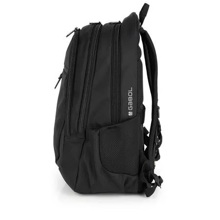 GABOL Hátizsák, iskolatáska, cipzáras, GABOL "Panther", fekete