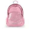GABOL Hátizsák, iskolatáska, cipzáras, GABOL "Glam", rózsaszín csillámos