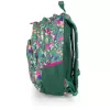 GABOL Hátizsák, iskolatáska, cipzáras, GABOL "Vida", zöld, trópusi mintás