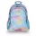 GABOL Hátizsák, iskolatáska, cipzáras, GABOL "Mystic", világoskék, batikolt hatású
