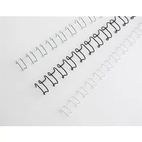   GBC Spirál, fém, 2:1, 14 mm, 130 lap, GBC "MultiBind 21",  ezüst