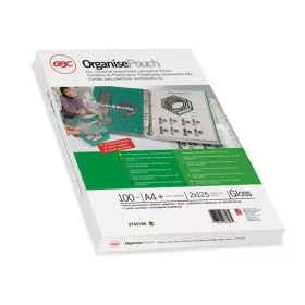   GBC Meleglamináló fólia, 125 mikron, A4, fényes, lefűzhető, GBC