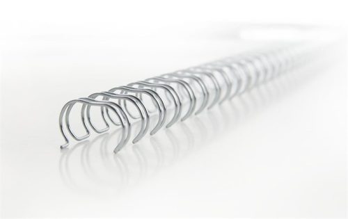 GBC Spirál, fém, 3:1, 8 mm, 70 lap, GBC "WireBind", ezüst