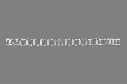 GBC Spirál, fém, 3:1, 12,5 mm, 115 lap, GBC "WireBind", ezüst