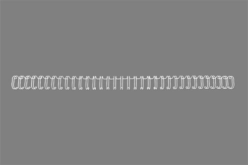 GBC Spirál, fém, 3:1, 12,5 mm, 115 lap, GBC "WireBind", ezüst