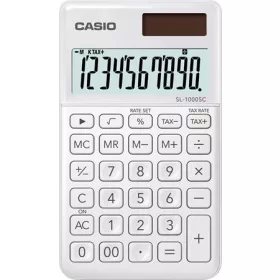   CASIO Zsebszámológép, 10 számjegy, CASIO "SL 1000", fehér