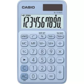   CASIO Zsebszámológép, 10 számjegy, CASIO "SL 310", világoskék