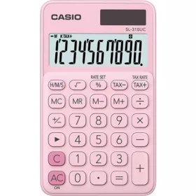   CASIO Zsebszámológép, 10 számjegy, CASIO "SL 310K", világos rózsaszín