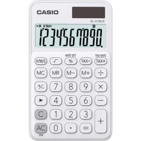   CASIO Zsebszámológép, 10 számjegy, CASIO "SL 310" fehér