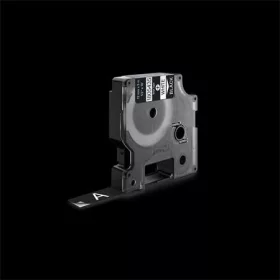   DYMO Feliratozógép szalag, vinil, 12 mm x 5,5 m, DYMO "Rhino", fekete-fehér