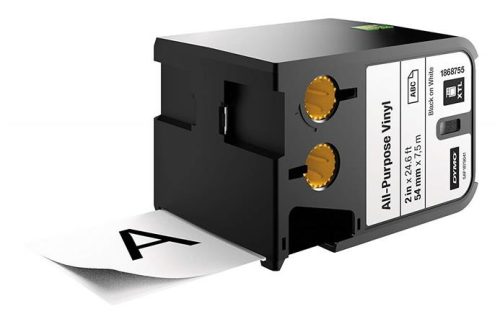 DYMO Feliratozógép szalag, vinil, 54 mm x 7 m, DYMO, "XTL", fehér-fekete