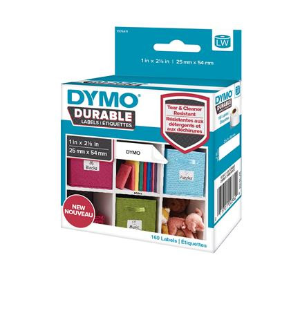 DYMO Etikett, tartós, LW nyomtatóhoz, 25x54 mm, 160 db etikett, DYMO