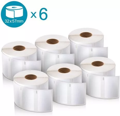 DYMO Etikett, LW nyomtatóhoz, eltávolítható, 32x57 mm, 1000 db etikett, DYMO