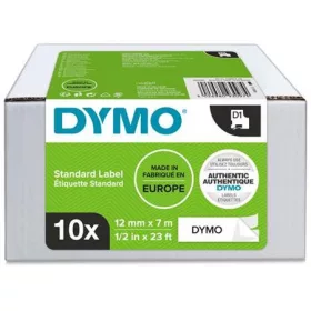   DYMO Feliratozógép szalag készlet, 12 mm x 7 m, DYMO "D1", fehér-fekete