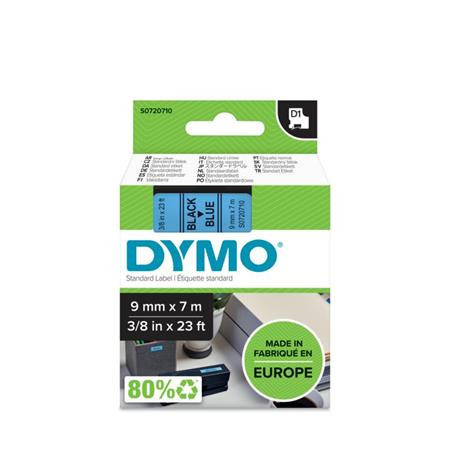 DYMO Feliratozógép szalag, 9 mm x 7 m, DYMO "D1", kék-fekete