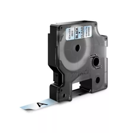 DYMO Feliratozógép szalag, 12 mm x 7 m, DYMO "D1", víztiszta-fekete