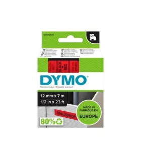   DYMO Feliratozógép szalag, 12 mm x 7 m, DYMO "D1", piros-fekete