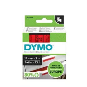   DYMO Feliratozógép szalag, 19 mm x 7 m, DYMO "D1", piros-fekete
