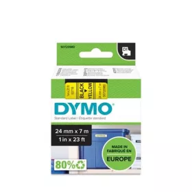   DYMO Feliratozógép szalag, 24 mm x 7 m, DYMO "D1", sárga-fekete