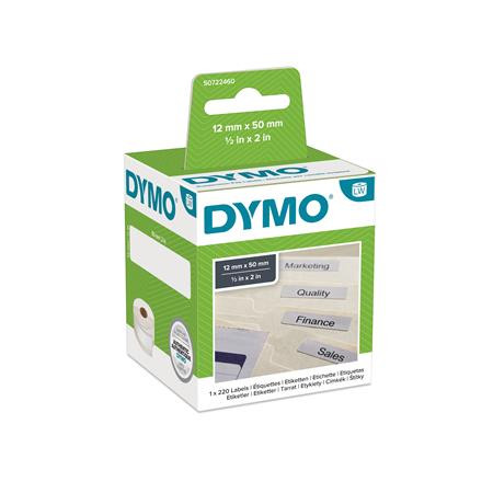 DYMO Etikett, LW nyomtatóhoz, 12x50 mm, 220 db etikett, DYMO